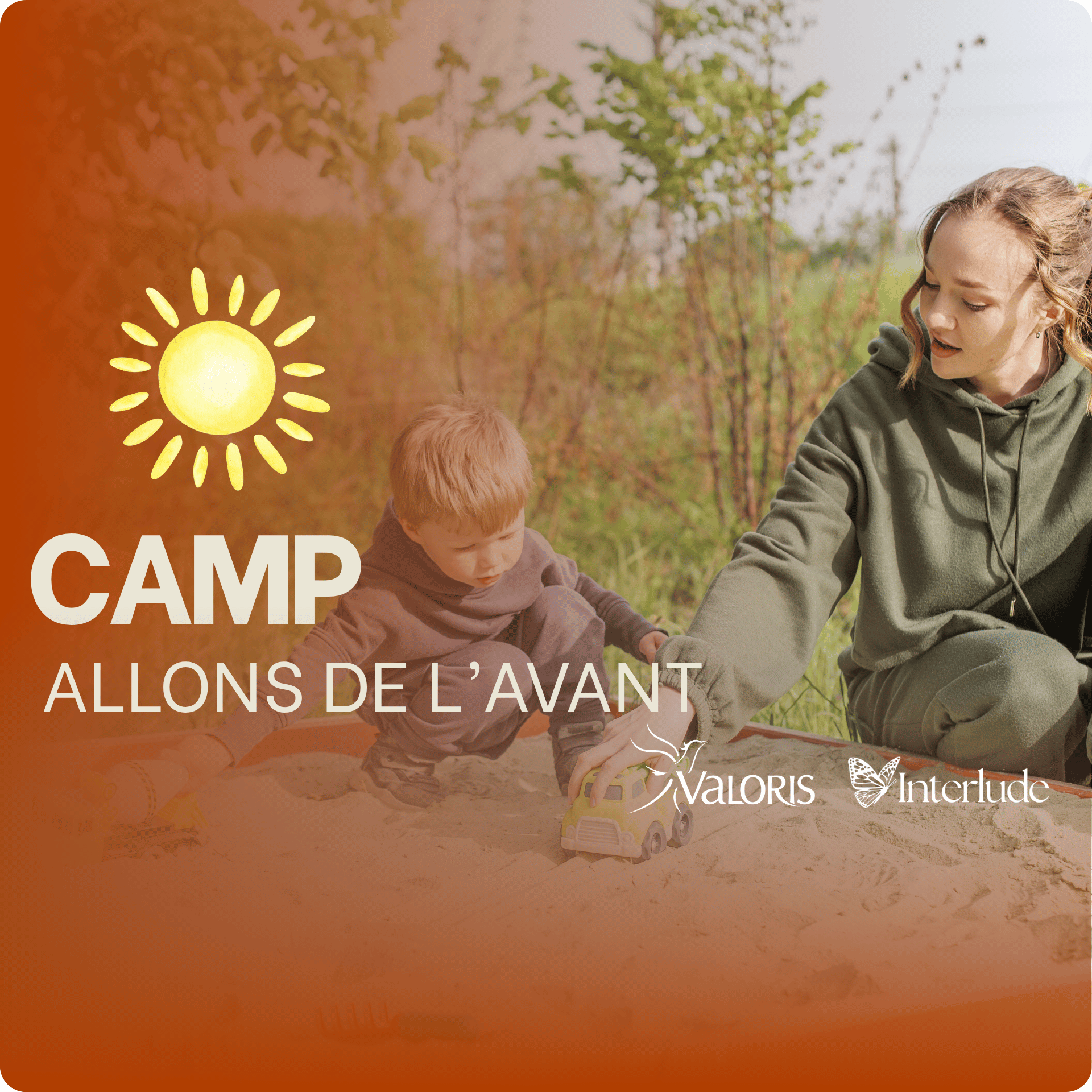 Affiche Camp Allons de l'avant