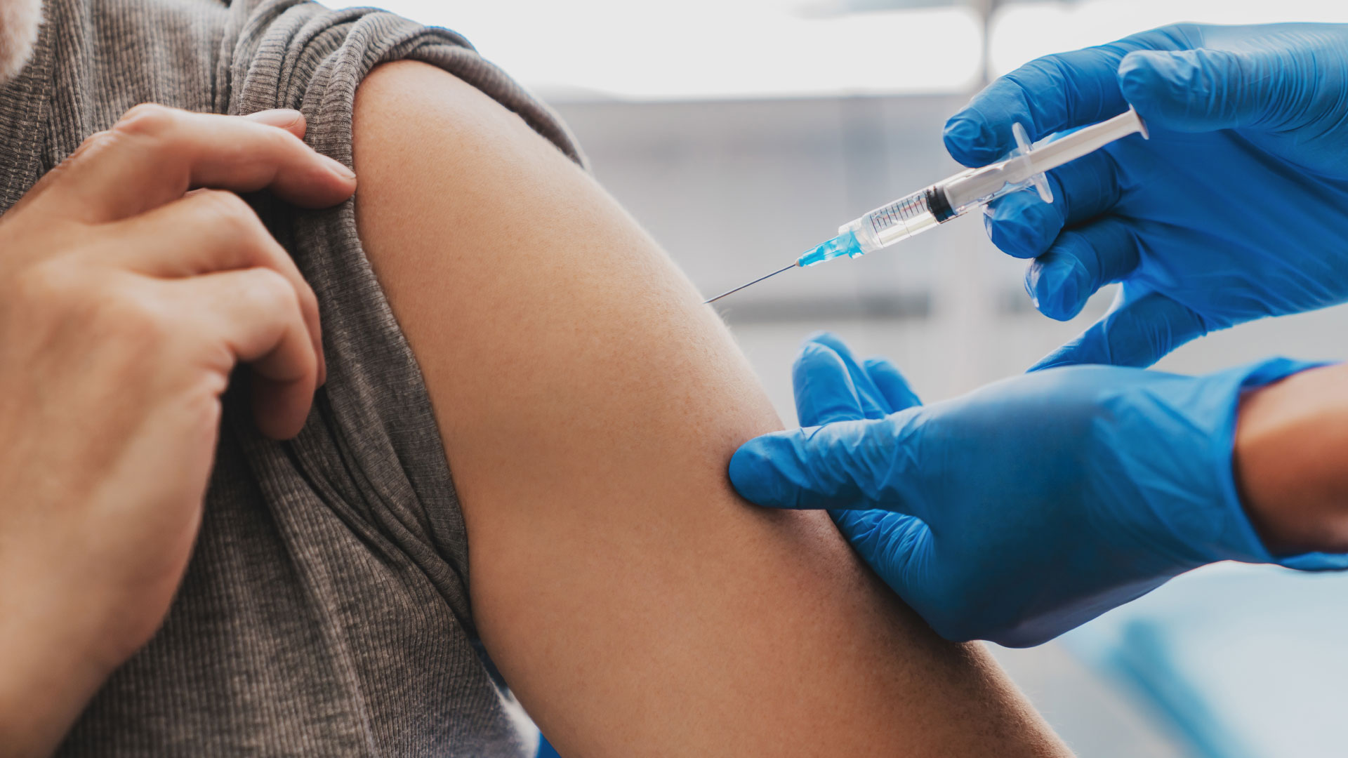 A person getting a vaccine